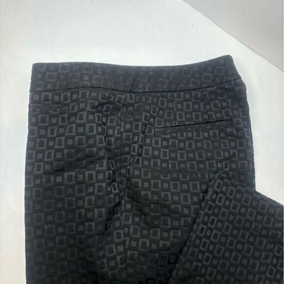 Elie Tahari Monogram Black Square Suit Set Jacket Pants Women’s Button Up - Picture 10 of 13